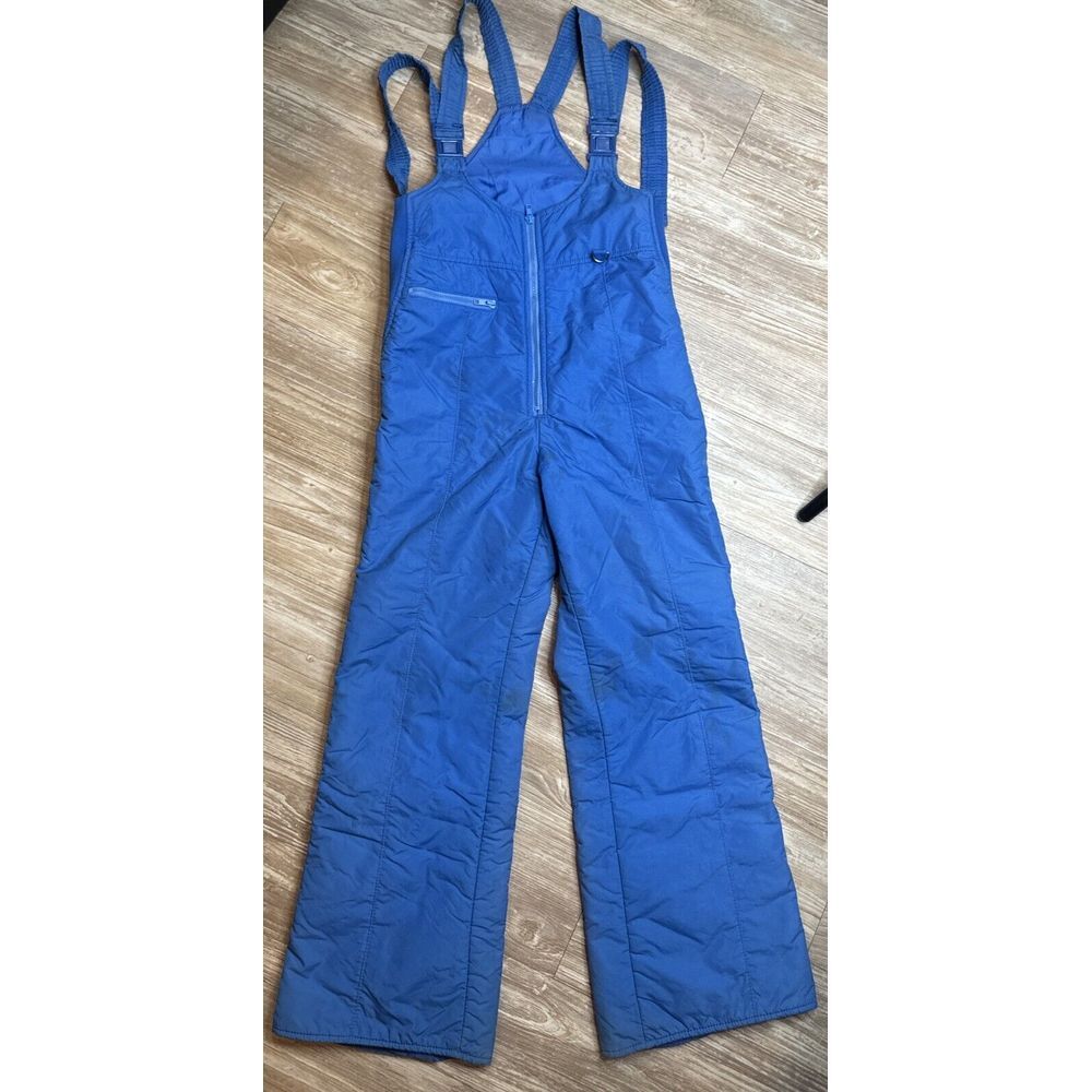 Skitique Ski Snowboard Snow Overalls Pants Blue‎ Mens Small
